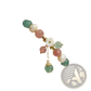 Korean Floral Green Strawberry Crystal Beaded Bracelet
