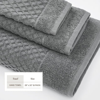 Cotton Diamond Waffle Weave Bath Towel Set - Grayson Collection