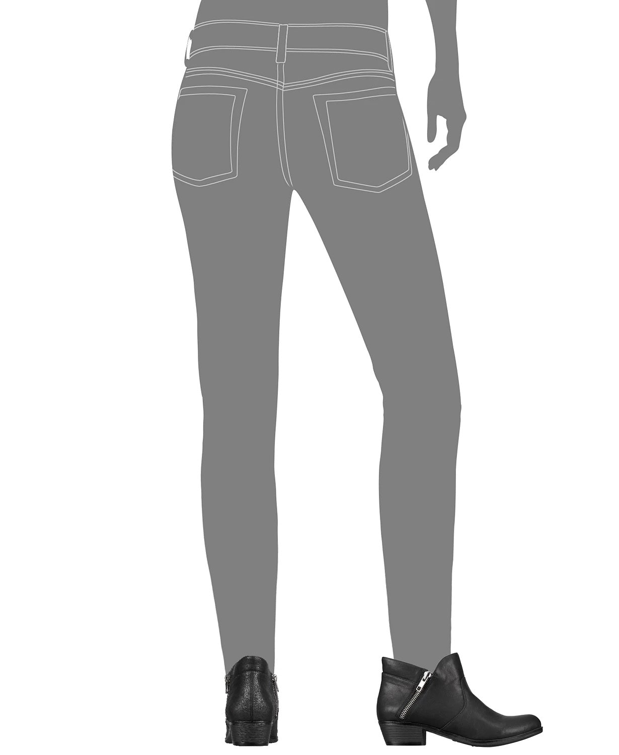 Botas femininas American Rag Abby Ankle Booties pretas tamanho 7,5 W