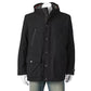 Jaqueta anorak masculina London Fog com capuz, preta, tamanho pequeno