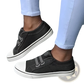 Laceless Canvas Sneakers Striped Slip on Loafers