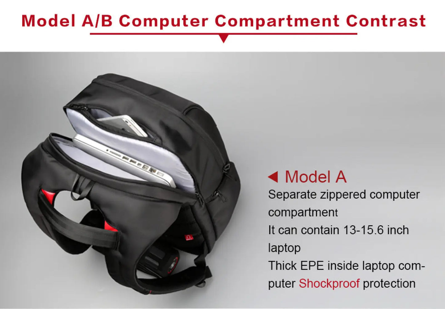 Laptop Backpack Waterproof Usb Charging Business Bag