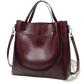 Large Capacity Faux Leather Tote Shoulder Bag