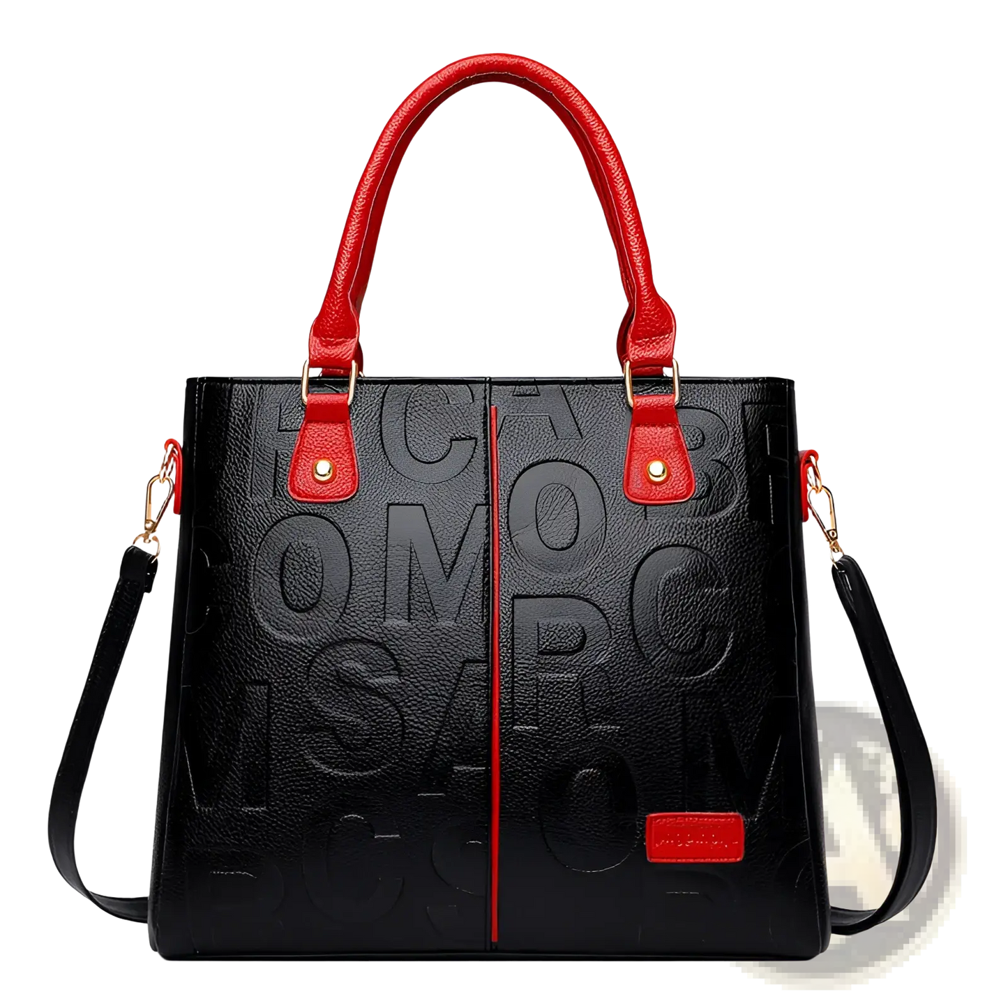 Large Capacity Leather Embossed Shoulder Bag