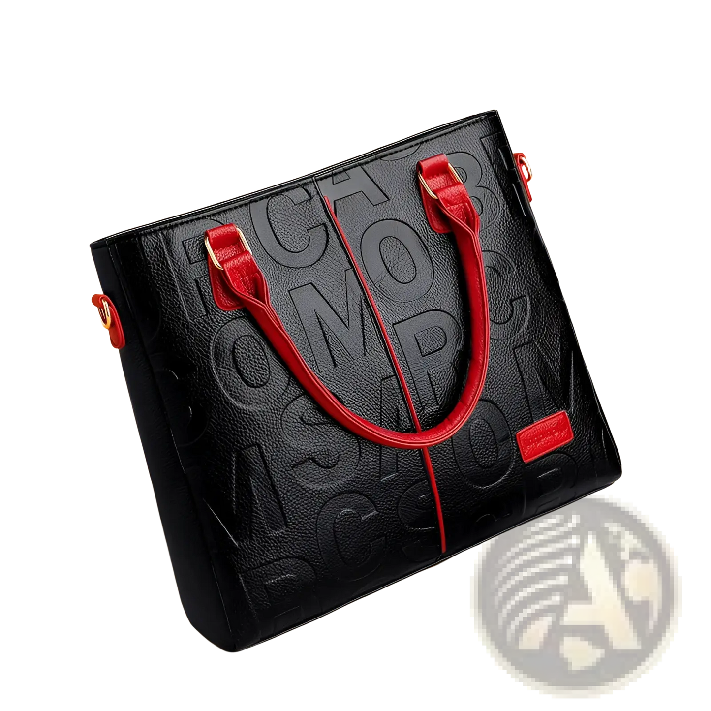 Large Capacity Leather Embossed Shoulder Bag