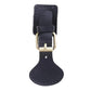 Handcrafted Oval Leather Hook Fasteners with Brass Hardware
