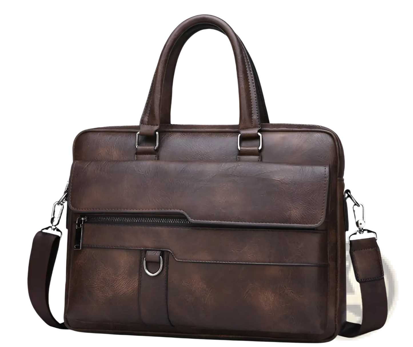 Leather Briefcase Shoulder Bag for Men Premium Pu