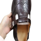 Leather Brogue Mary Jane Shoes for Women Brown Black