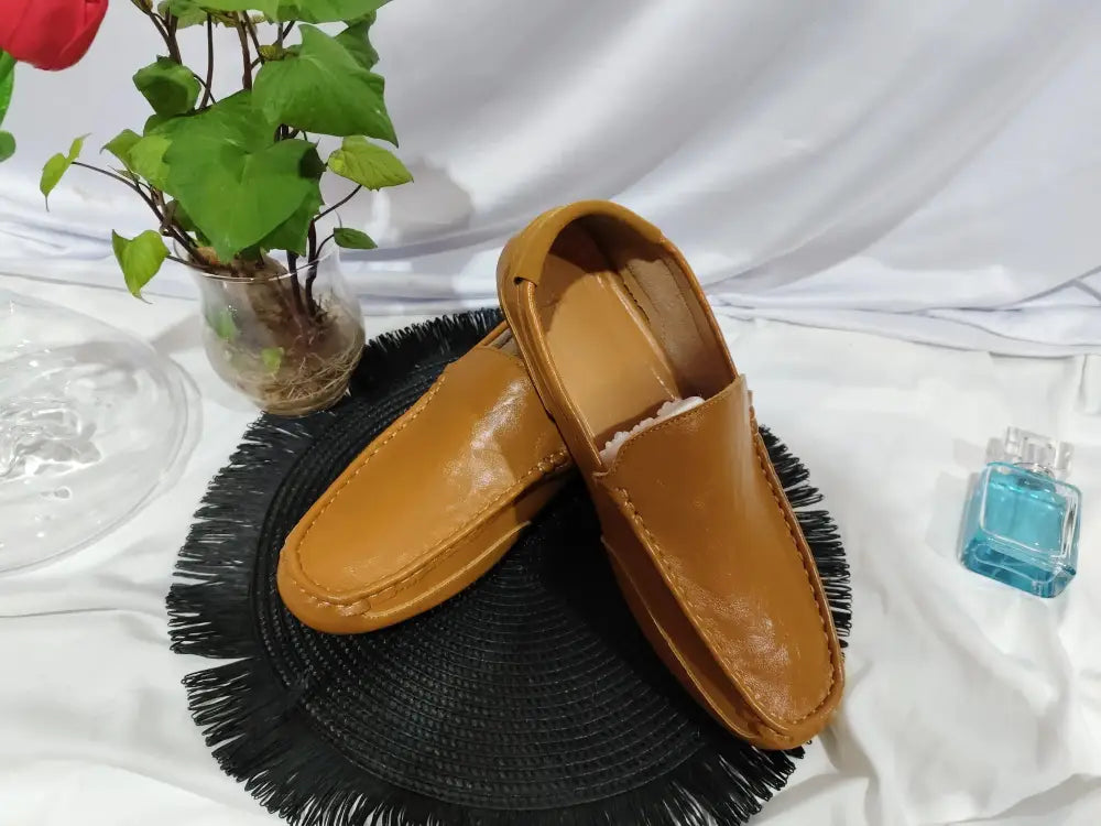 Men's Soft Leather Slip on Loafers and Casual Shoes