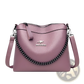 Leather Crossbody Handbag with Silver Chain Strap