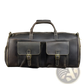 Leather Duffle Bag Vintage Large Folding Travel Bag
