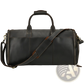 Leather Duffle Bag Vintage Large Folding Travel Bag