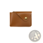 Leather Elephant Bag Charm and Slim Card Holder Set