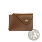 Leather Elephant Bag Charm and Slim Card Holder Set