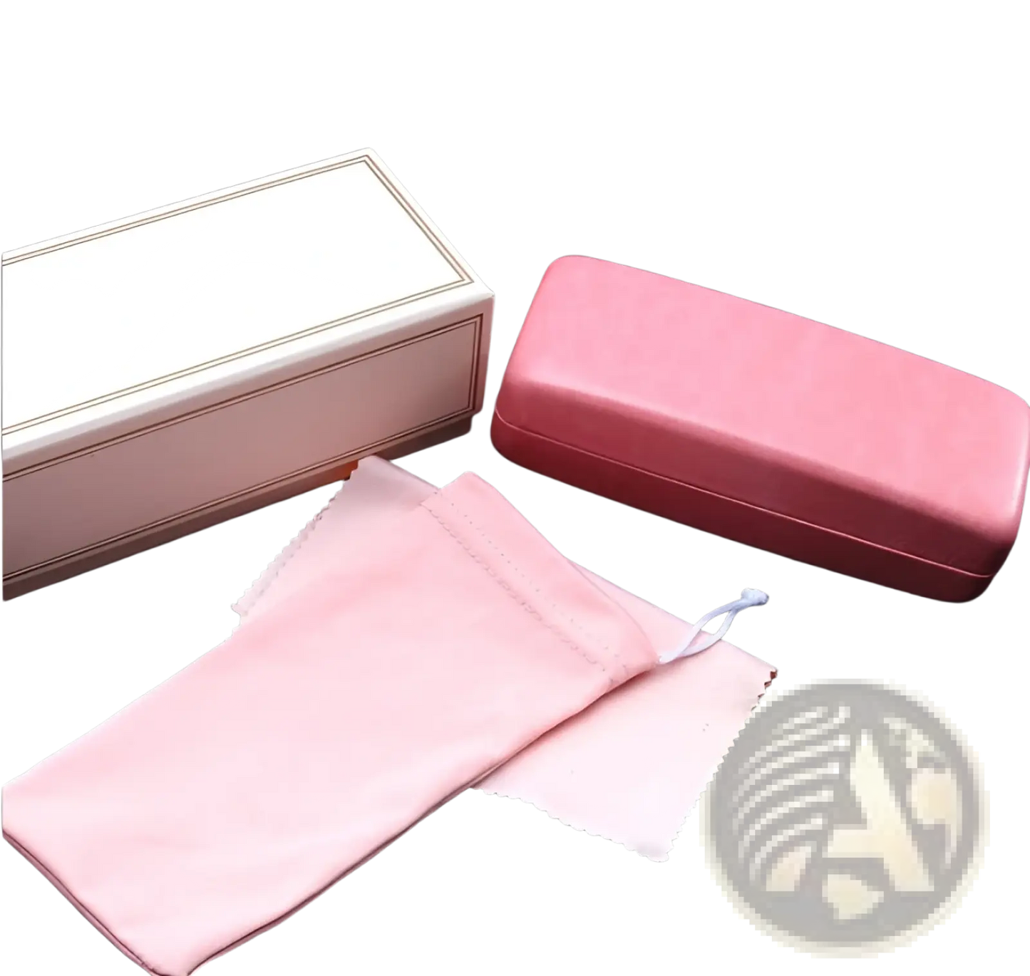 Leather Glasses Case and Microfiber Cleaning Set