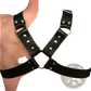 Leather Harness with Silver Buckles for Adults