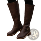 Leather Knee High Buckle Strap Warm Knight Boots