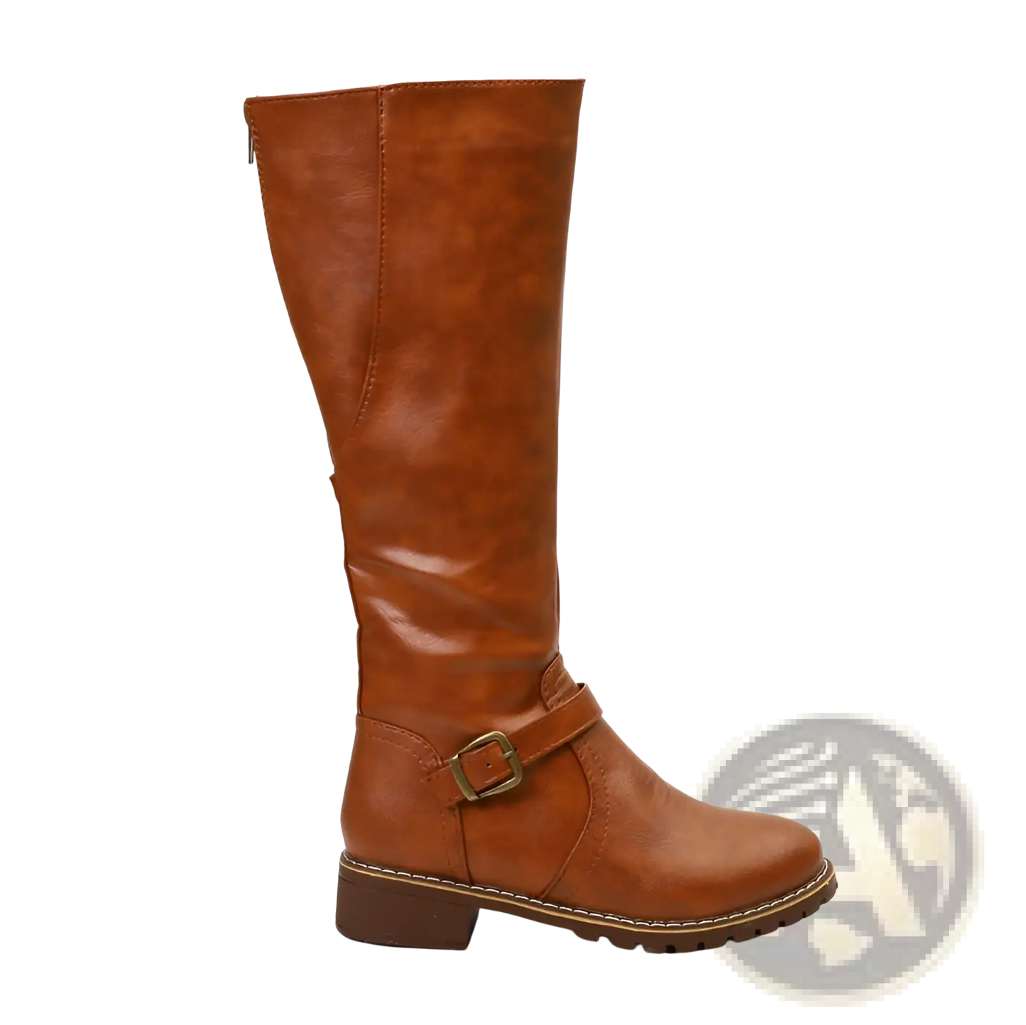 Leather Knee High Buckle Strap Warm Knight Boots