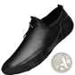 Leather Loafers Breathable Suede Slip on Casual Shoes