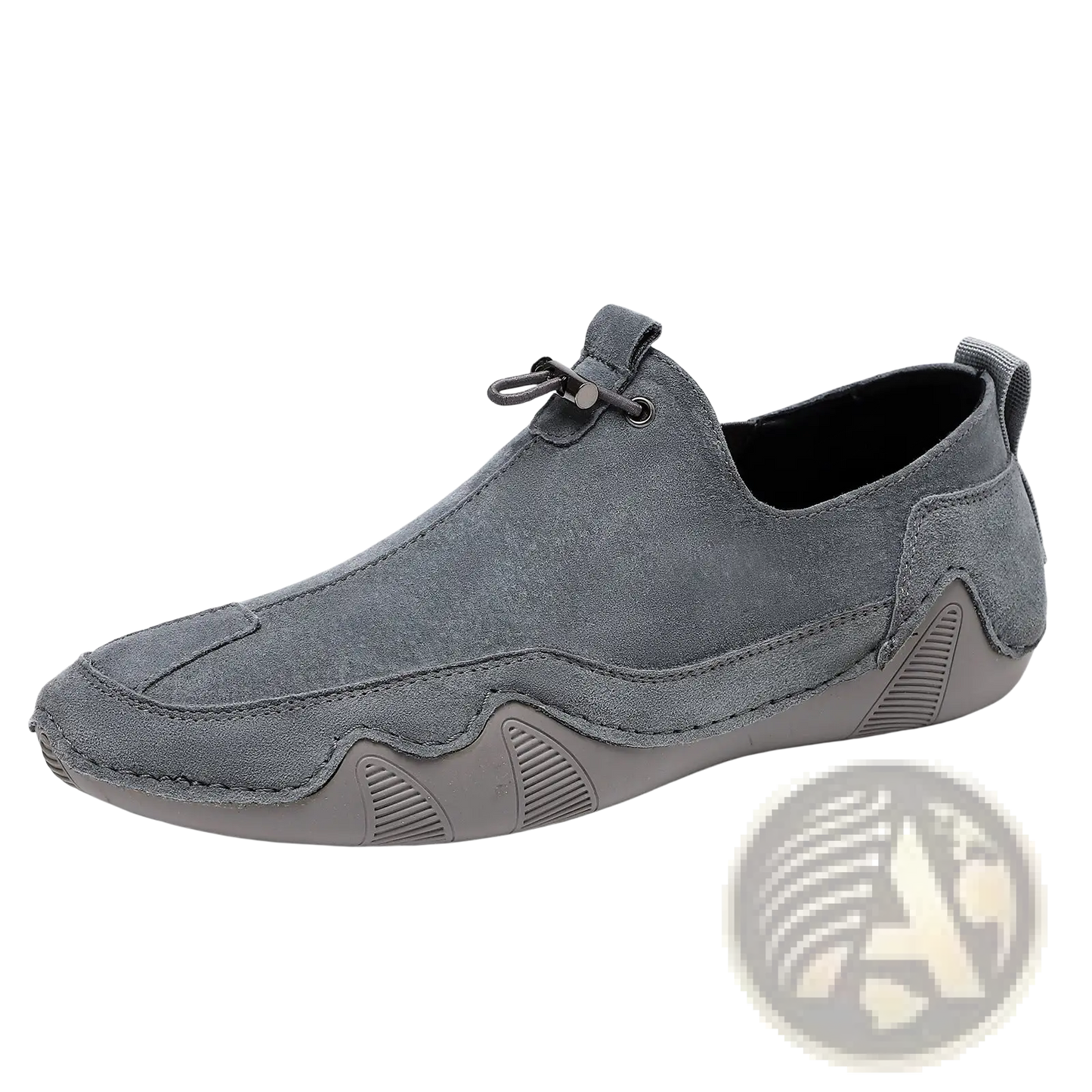 Leather Loafers Breathable Suede Slip on Casual Shoes