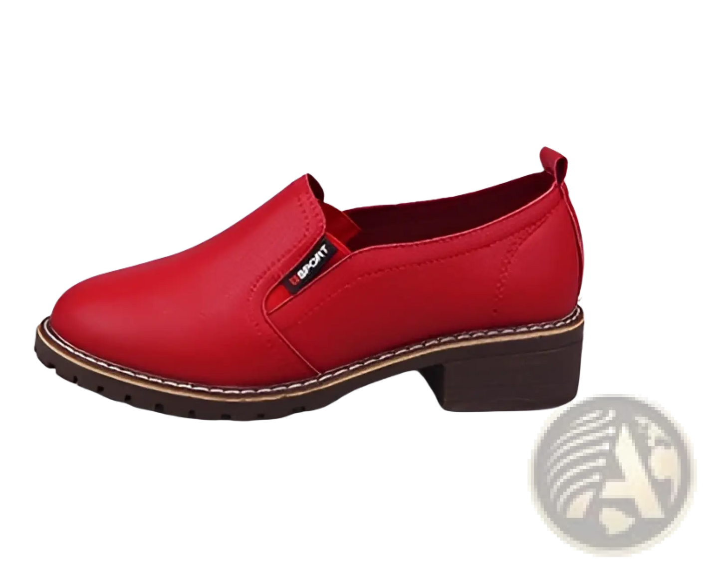 Leather Loafers Waterproof Platform Flat Shoes