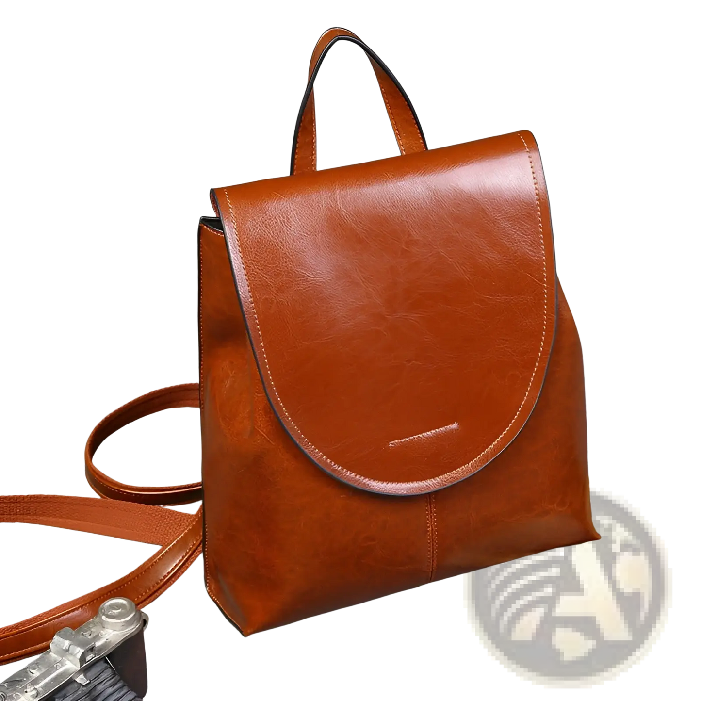 Leather Messenger Backpack Retro Fashion Bag