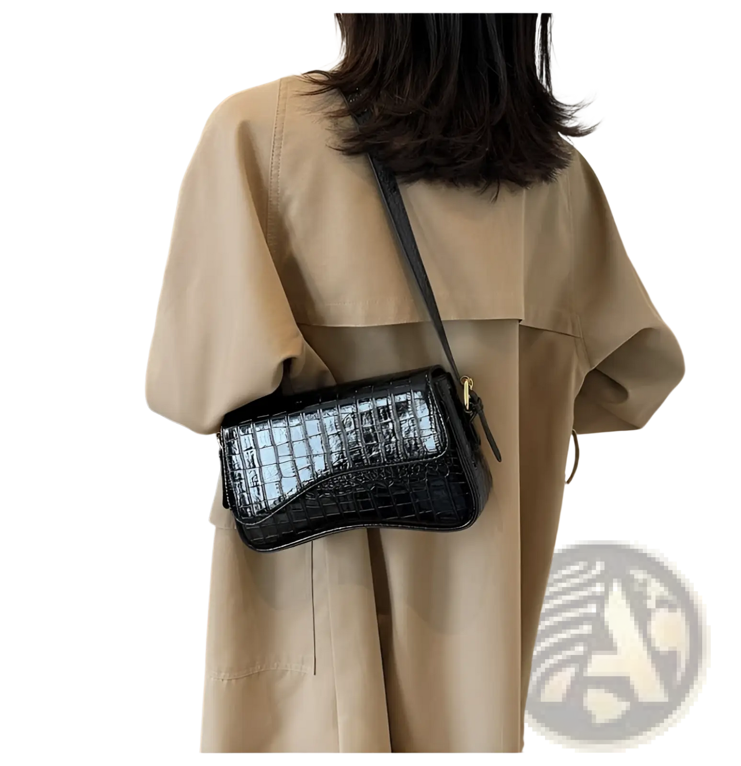 Leather Messenger Bag Minimalist Crossbody Organ Bag