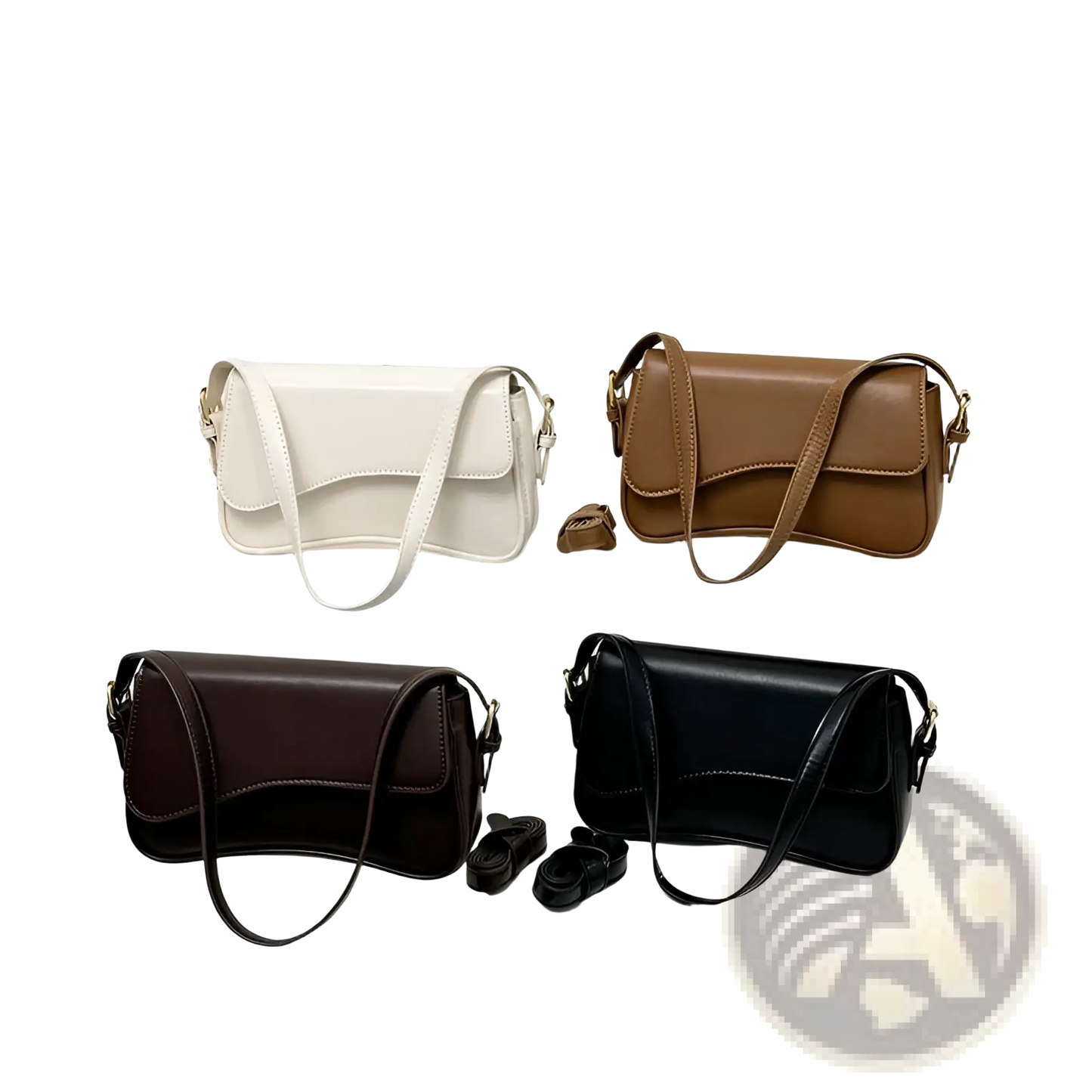Leather Messenger Bag Minimalist Crossbody Organ Bag