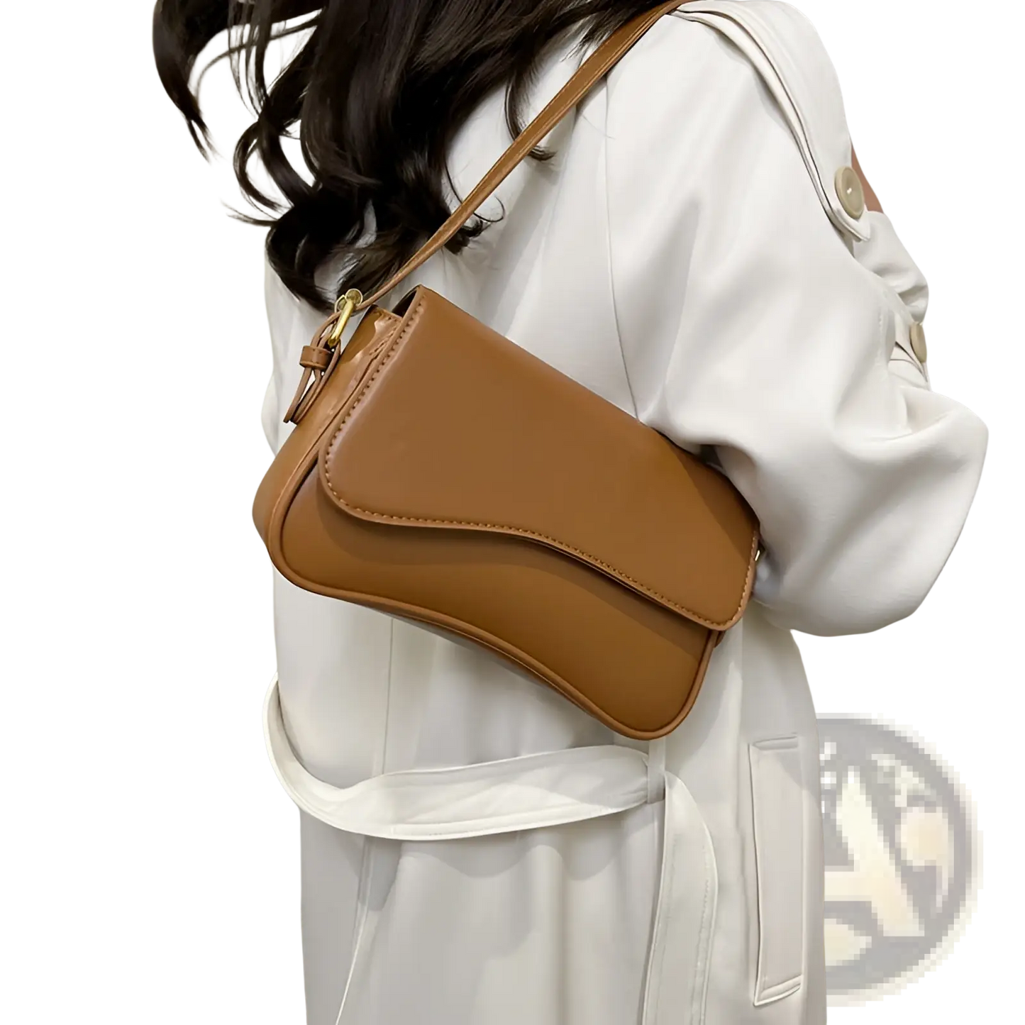 Leather Messenger Bag Minimalist Crossbody Organ Bag