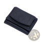 Leather Mini Wallet Compact Cowhide Bifold Card Holder