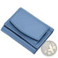 Leather Mini Wallet Compact Cowhide Bifold Card Holder