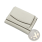 Leather Mini Wallet Compact Cowhide Bifold Card Holder