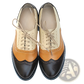 Leather Oxford Brogue Shoes Women's Two Tone Flats