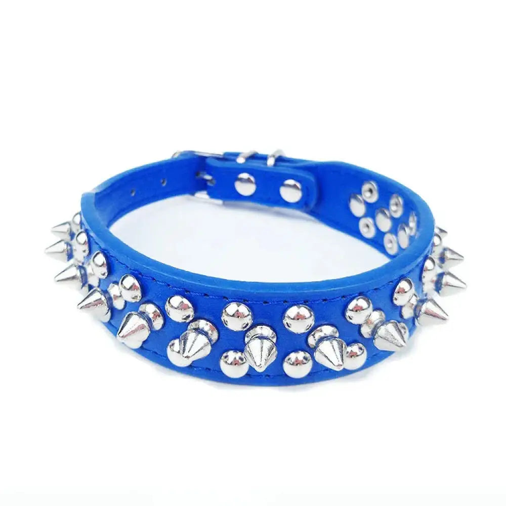 Studded Spiked Leather Dog Collar for Small and Medium Breeds