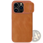 Leather Phone Case with Camera Slider for Iphone 15