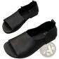 Leather Sandals Retro Soft Sole Peep Toe Slip Ons
