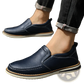 Leather Slip on Loafers Hand Sewn Casual Bean Shoes