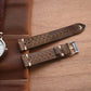 Handmade Perforated Crazy Horse Leather Accessory Strap