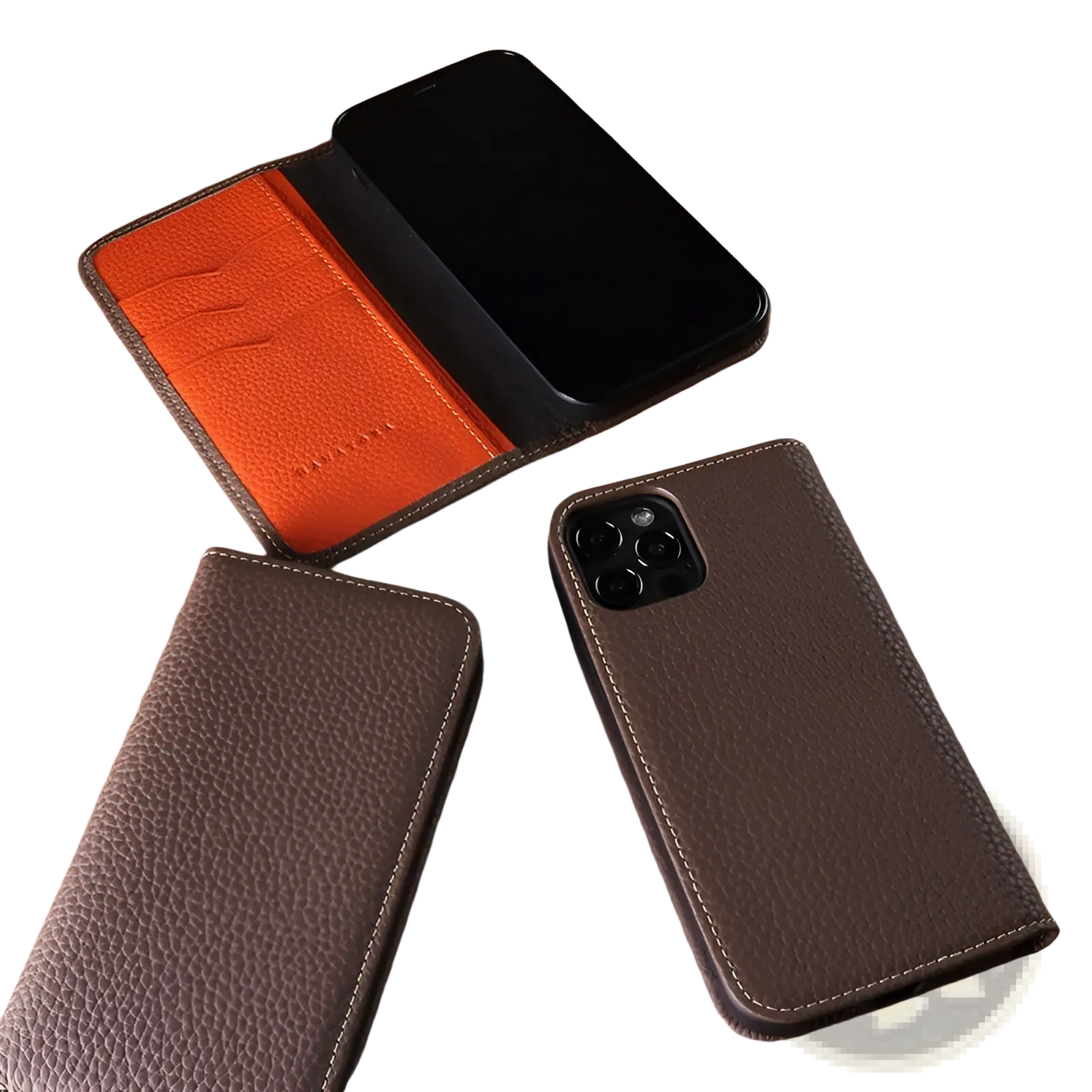 Leather Wallet Case for Iphone 16 15 14 13 12 11