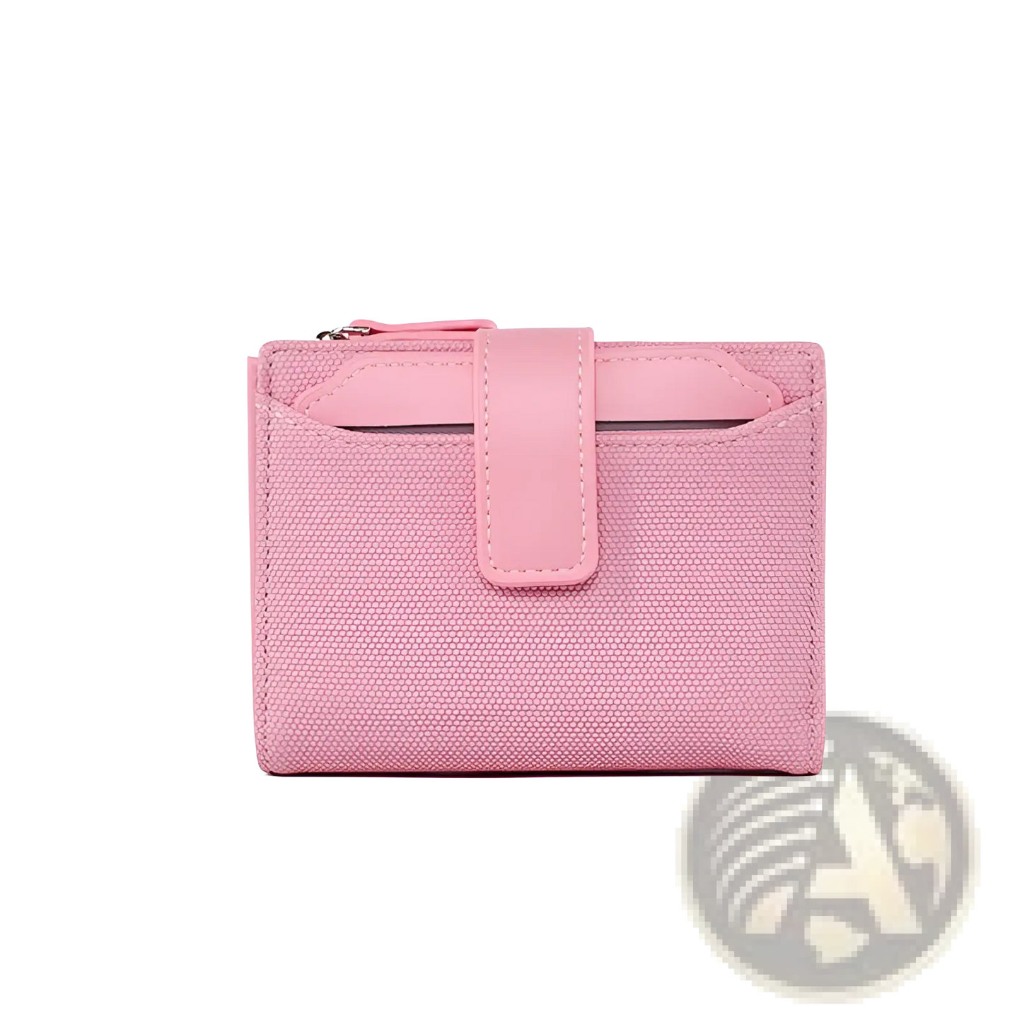 Leather Wallet Women's Short Woven Textured Purse