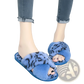 Leopard Fuzzy Cross Strap Plush House Slippers