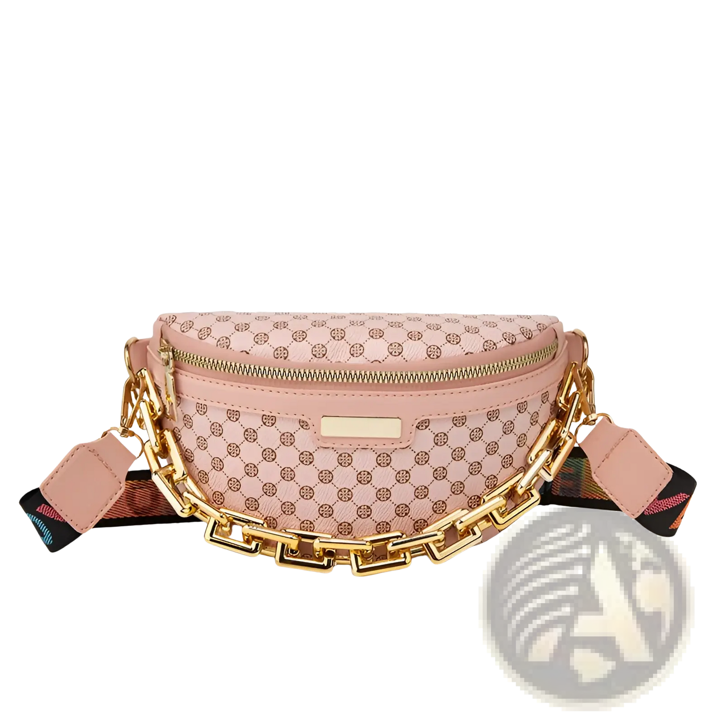 Leopard Print Chain Waist Bag for Women