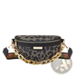 Leopard Print Chain Waist Bag for Women