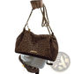 Leopard Print Crossbody Bag with Gold Chain Strap
