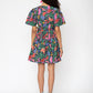 Vestido envelope de popeline Alena da Leota para mulheres, preto, tamanho XX-G