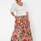 Saia Maxi Evelyn Feminina Leota Vermelha