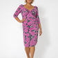 Vestido Marielle com estampa floral feminino Leota, roxo