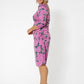 Vestido Marielle com estampa floral feminino Leota, roxo
