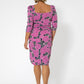 Vestido Marielle com estampa floral feminino Leota, roxo