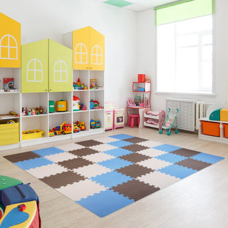 Tapete de exercícios de espuma com encaixe de 16 peças BalanceFrom Fitness